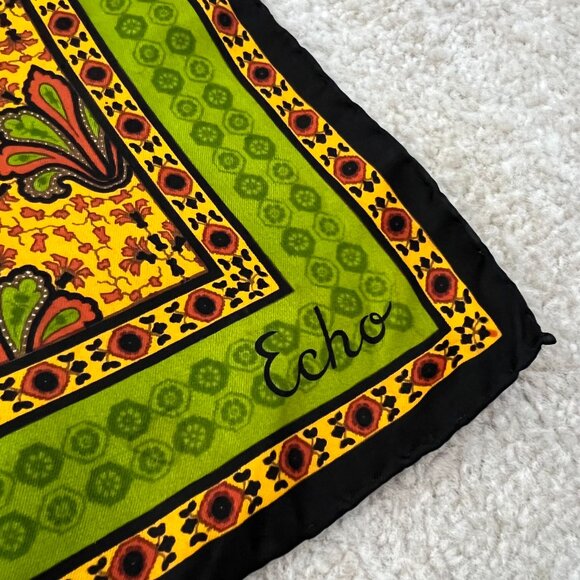 Vintage Echo Geometric Square Scarf - Picture 9 of 9